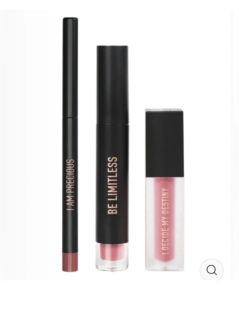 Realher I Can & Iwill Mauve Lipliner, Matte Liquid Lipstick and Lipgloss New